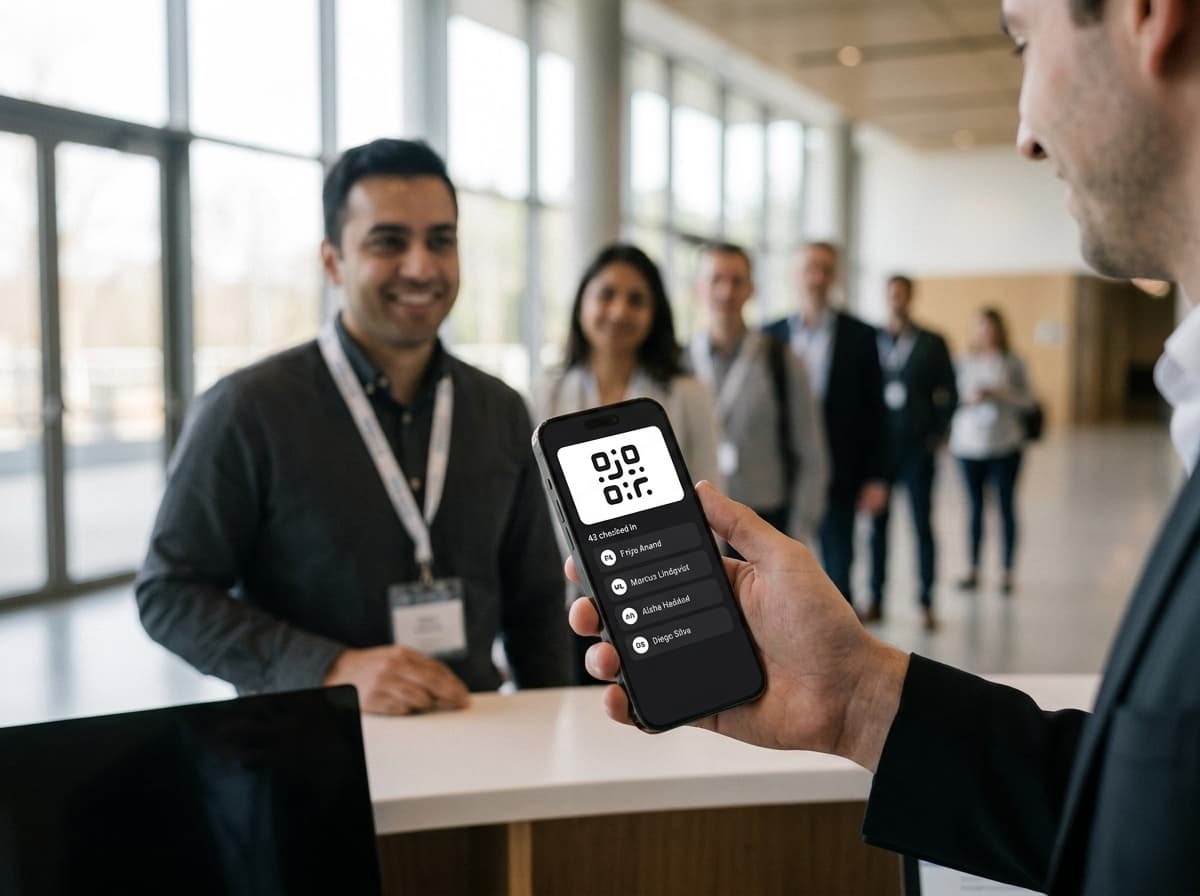 Checking guests in at the door with the Titan app